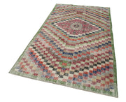 Handmade Cotton Wool Rug | Turkish Kilim Carpet – Soft Texture Carpet 4'8''x9'1''