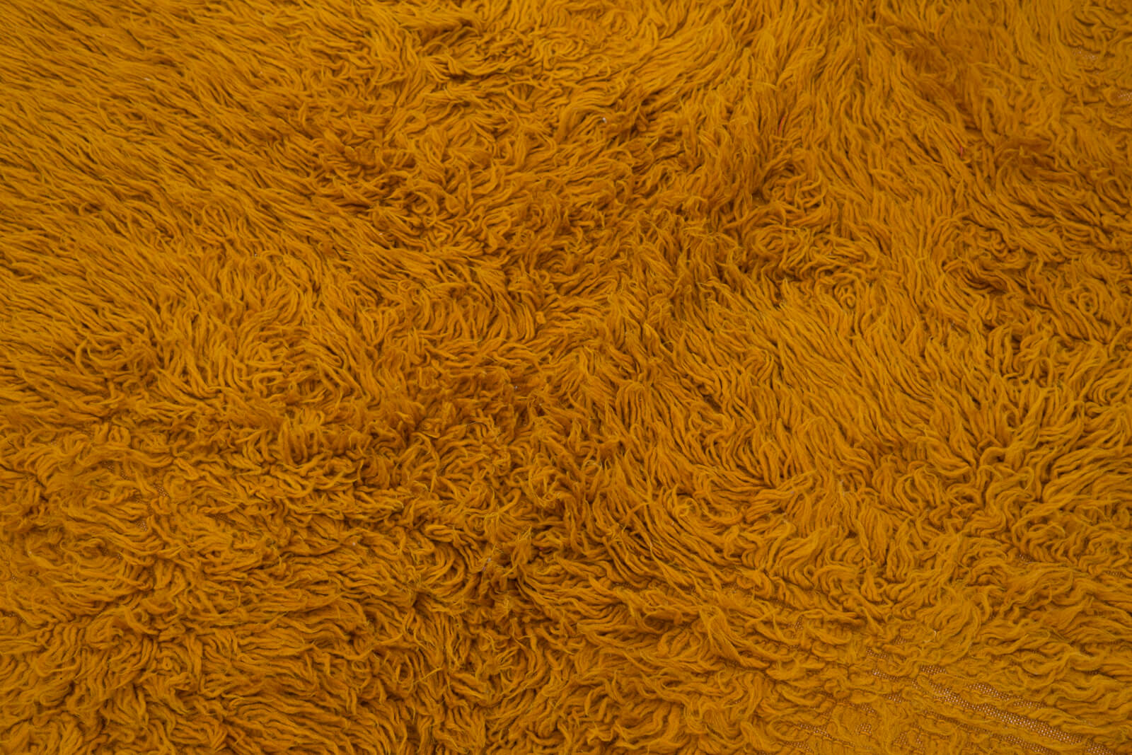 Handmade Cotton Wool Rug - Orange Geometric Area Rug 4x7 Vintage Wool Carpet