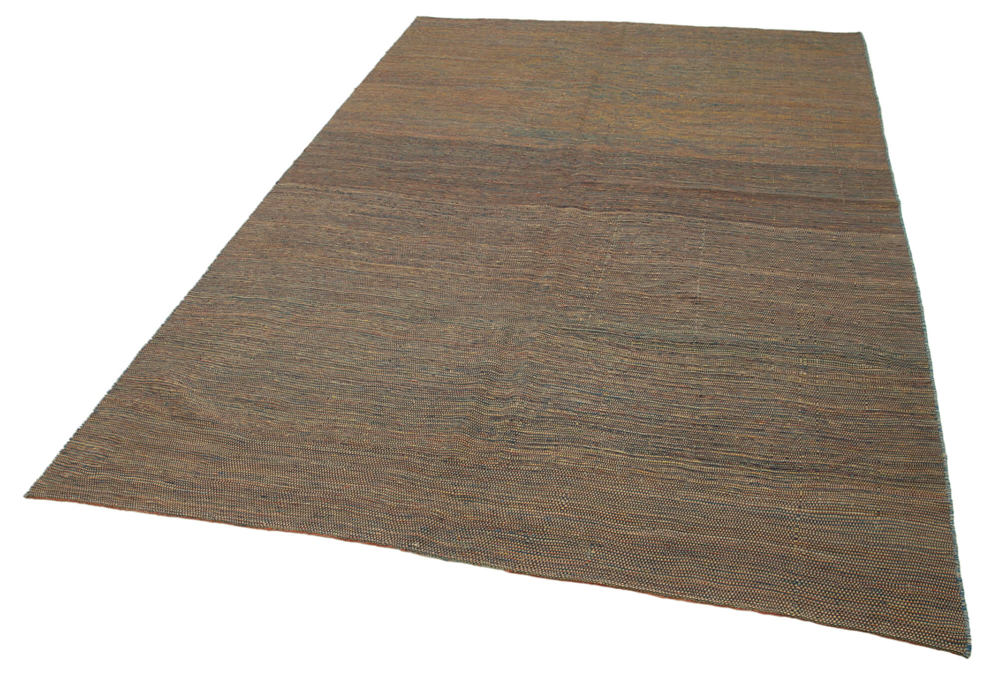 Handmade Wool Area Rug - Brown Modern Wool Rug, Durable Hand Knotted Carpet 6'4''x10'