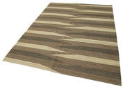 Handmade Wool Area Rug - Zollanvari Brown Modern Wool Rug 5'9''x7'9'' | Agacan