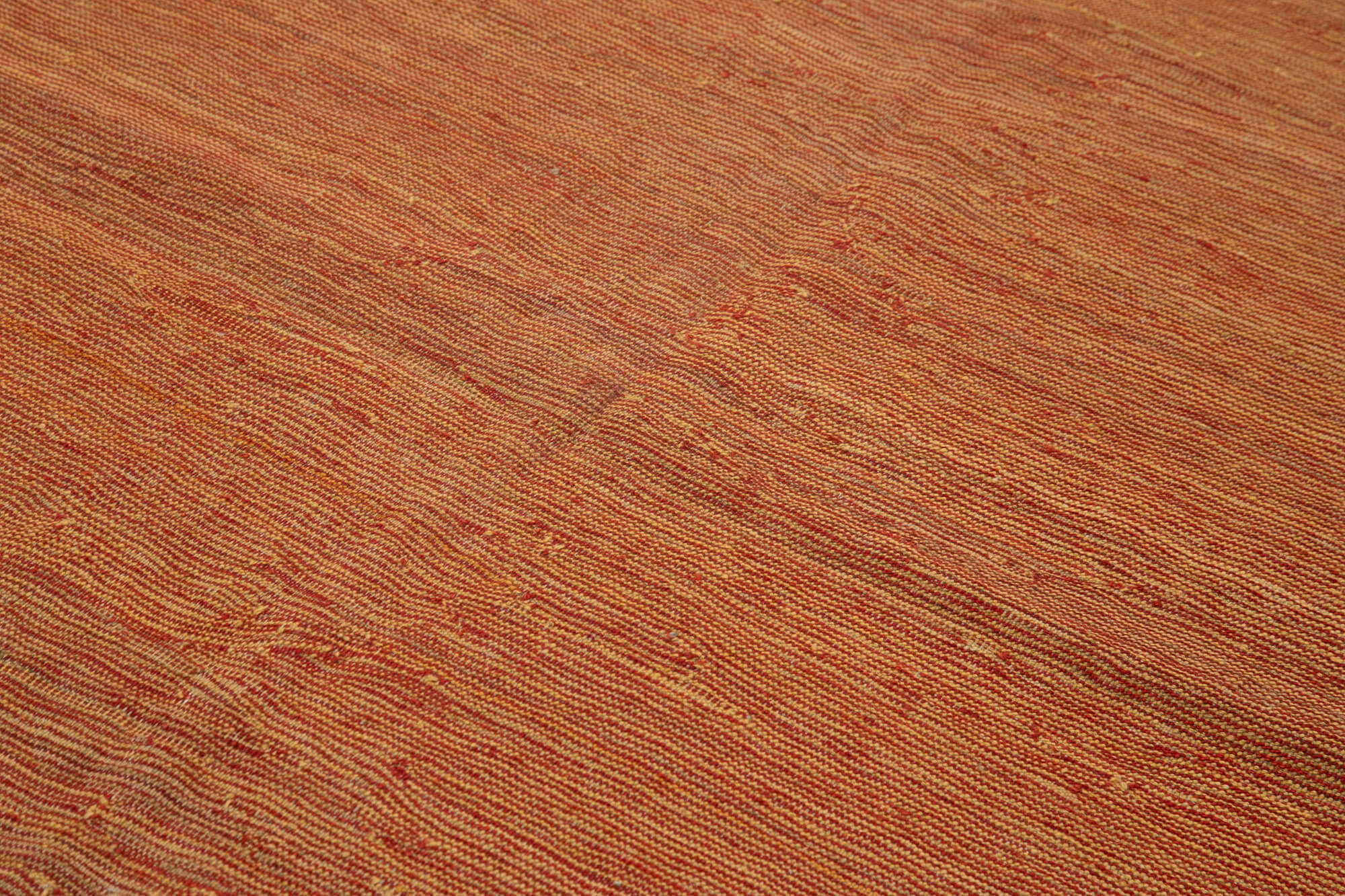 Handmade Wool Area Rug – Orange Modern Wool Rug 6x9 Feet | Vintage Turkish Carpet