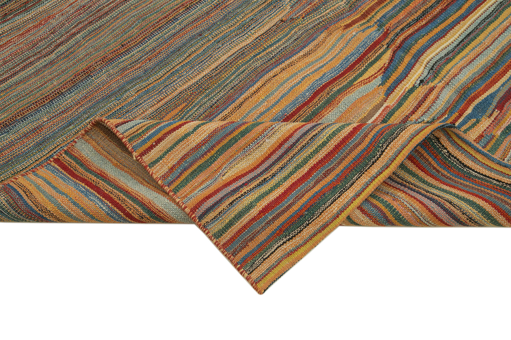 Handmade Wool Area Rug – Modern Brown Wool Rug, Hand Woven Carpet 6'8''x8'11''