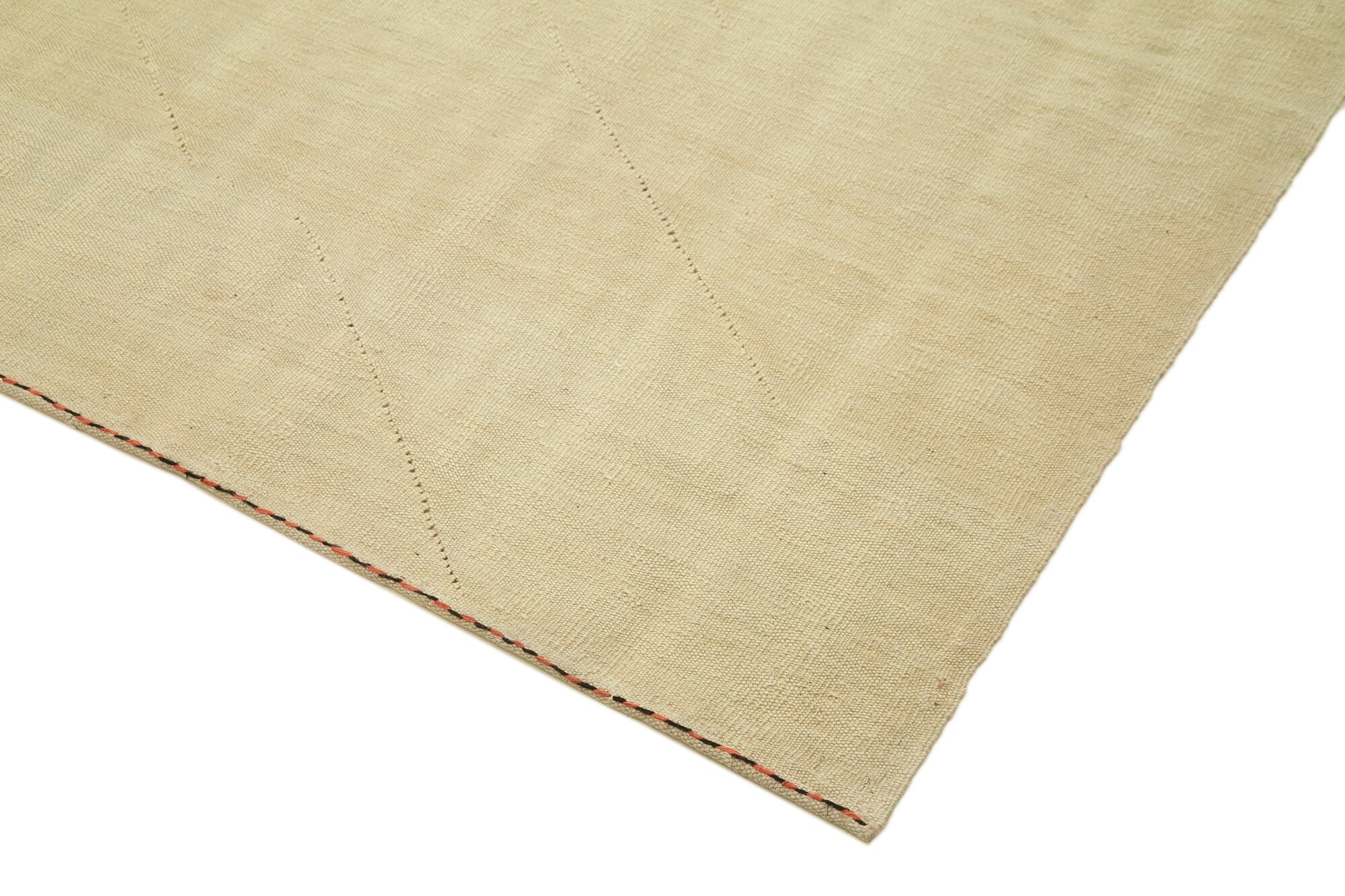 Handmade Wool Area Rug – Beige Modern Wool Rug with Cotton Backing, 8'2''x10'