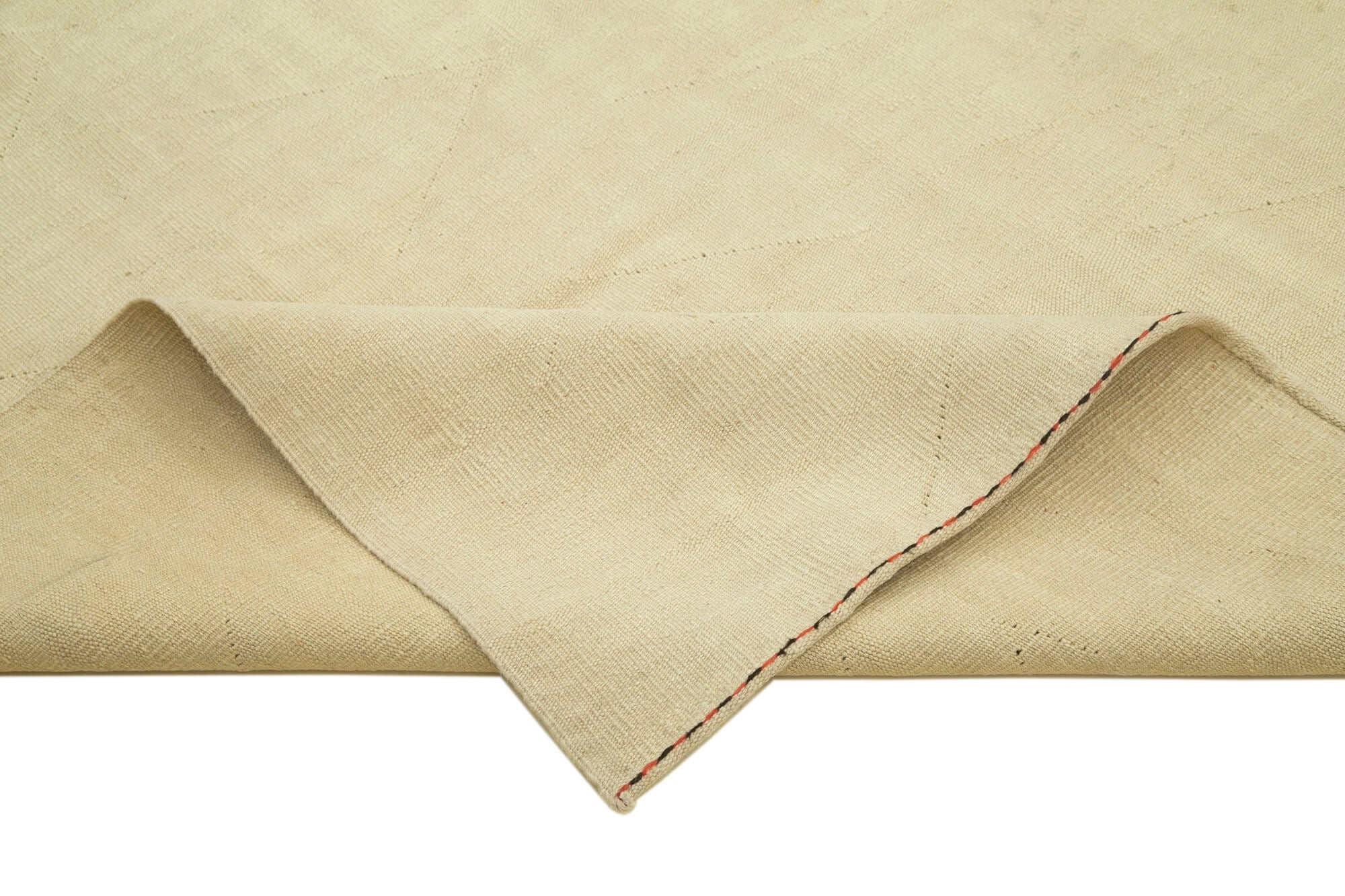 Handmade Wool Area Rug – Beige Modern Wool Rug with Cotton Backing, 8'2''x10'