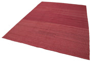 Handmade Wool Area Rug – Zollanvari Red Modern Wool Rug 7x10 Durable Carpet