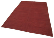 Handmade Wool Area Rug | Red Modern Wool Rug – Turkish Hand Knotted Carpet