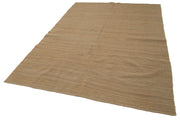 Handmade Wool Area Rug – Modern Brown Turkish Wool Rug 6'4'' x 8'11'' by Agacan