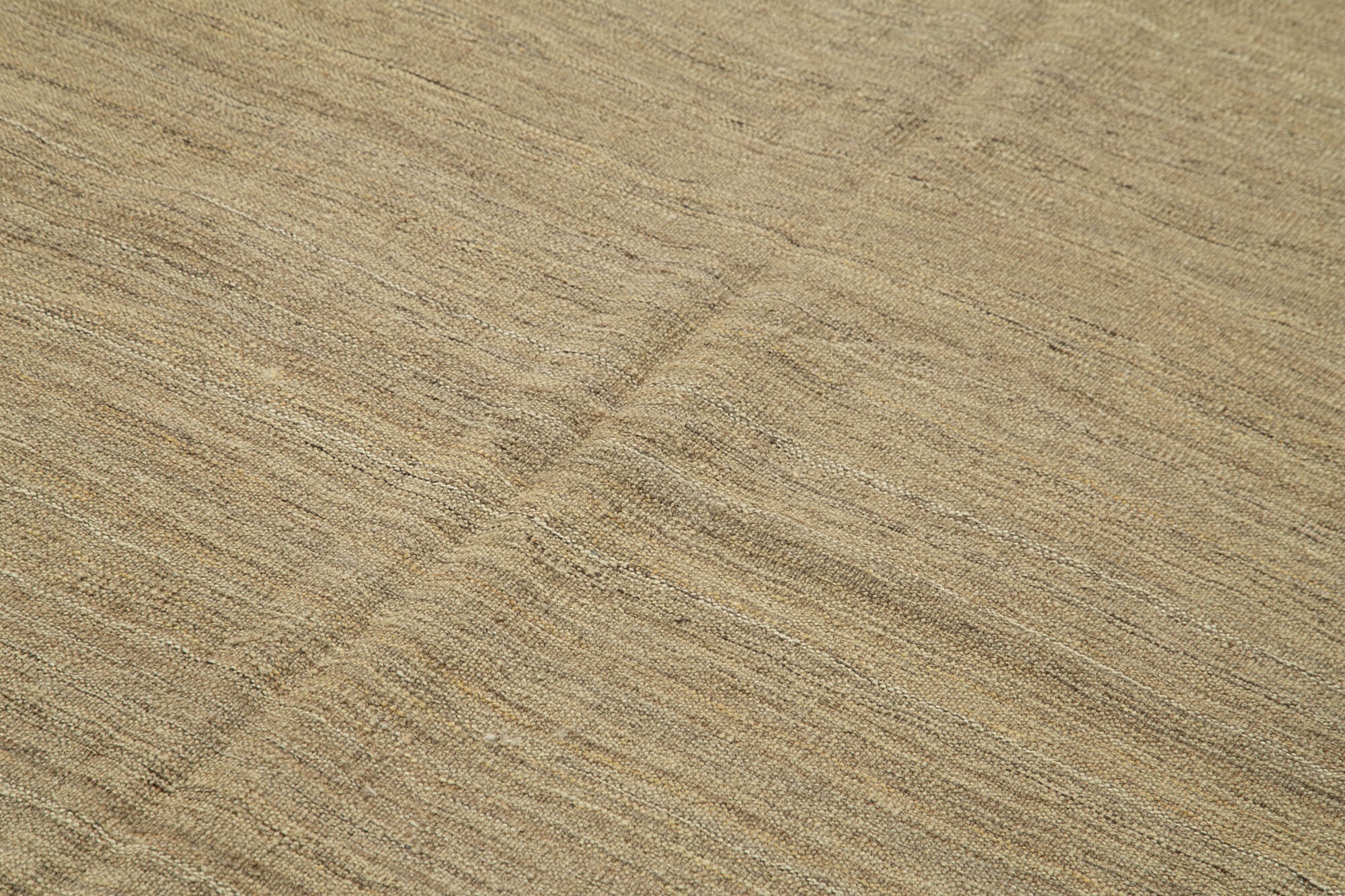 Handmade Wool Area Rug – Beige Modern Wool Rug with Durable Cotton Backing 6'5''x9'8''