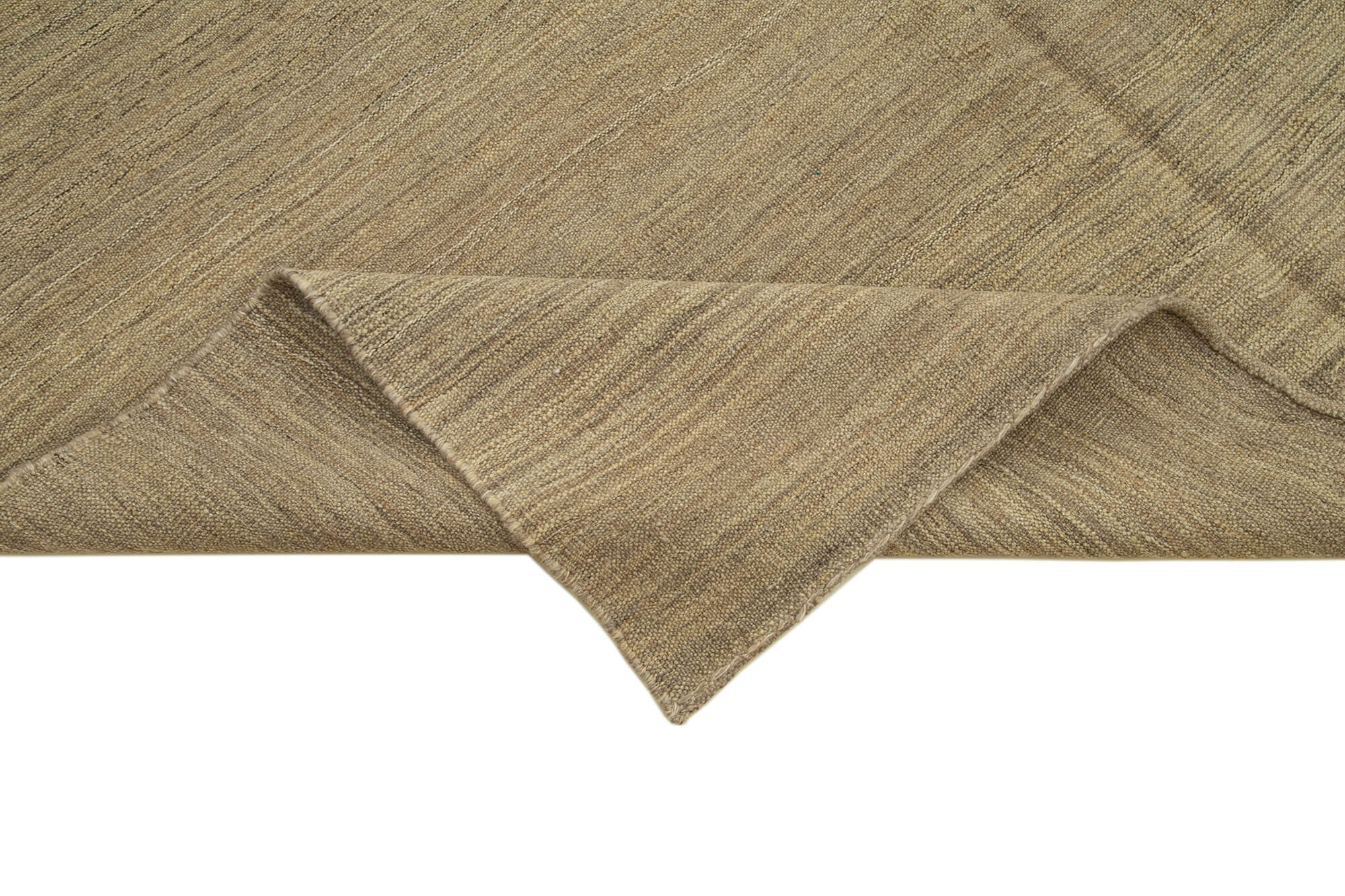 Handmade Wool Area Rug – Beige Modern Wool Rug with Durable Cotton Backing 6'5''x9'8''