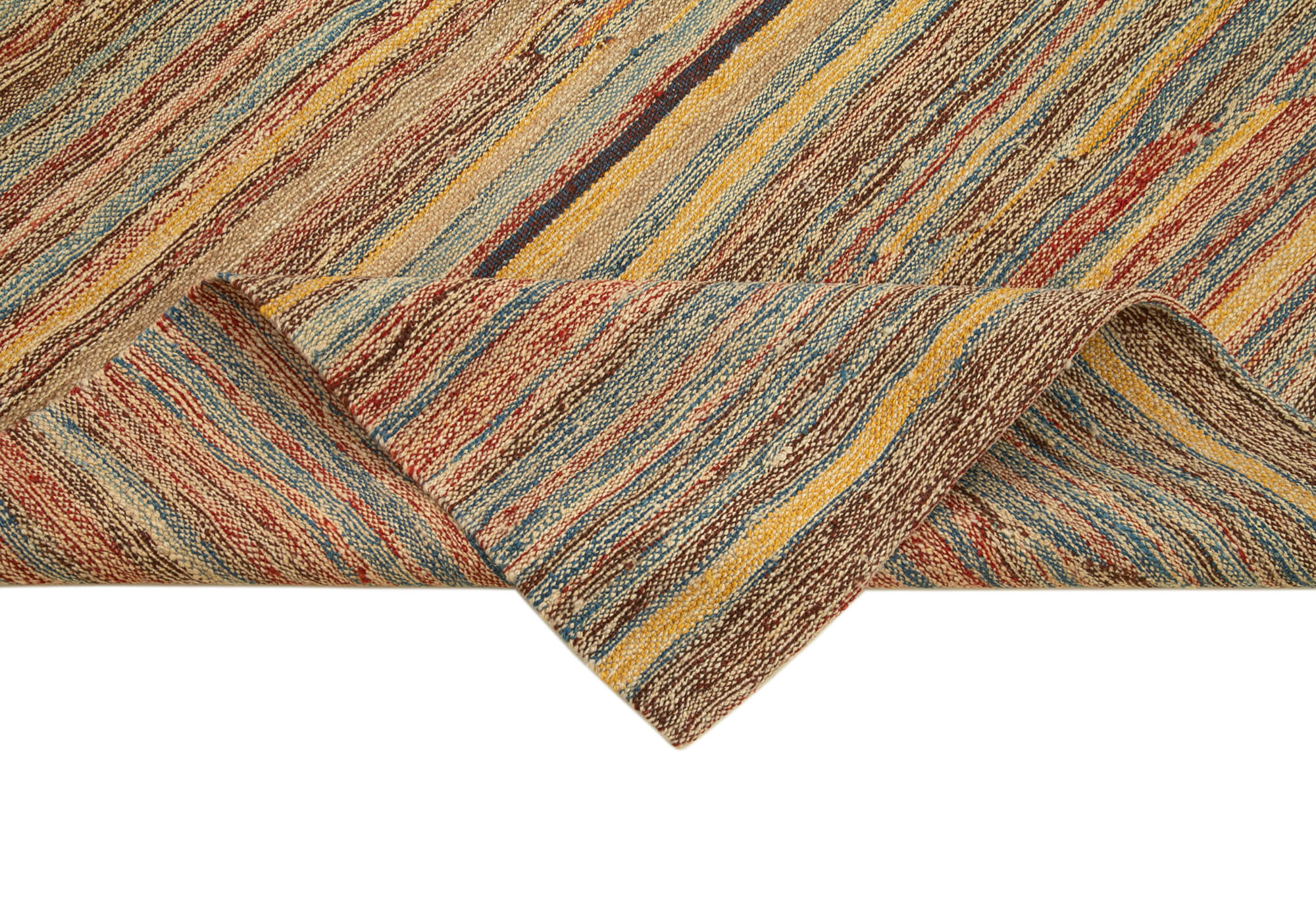 Handmade Wool Area Rug - Yellow Modern Wool Rug with Cotton Backing, Soft Texture