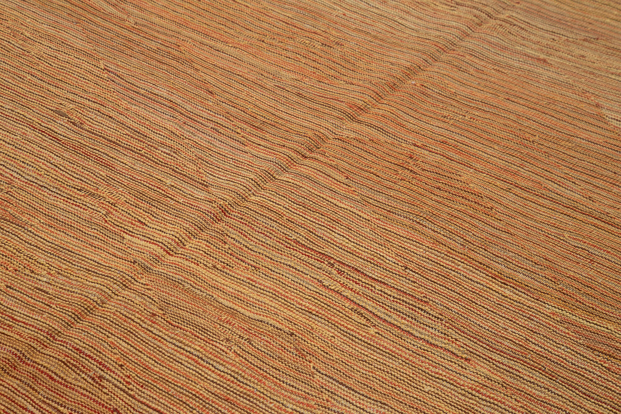 Handmade Wool Area Rug | Vintage Turkish Rug, Orange Modern Wool Carpet 8'4"x10'10"