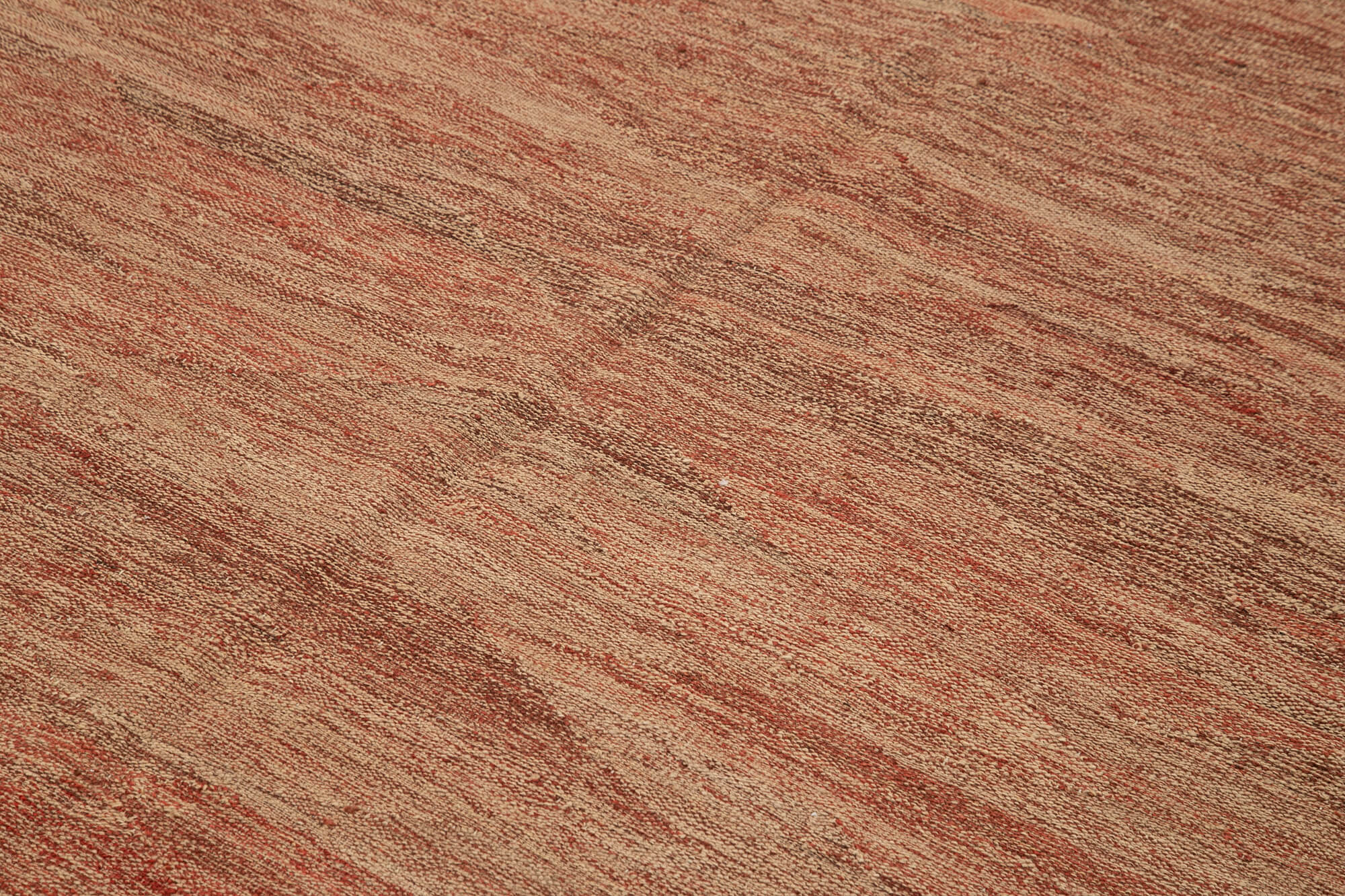 Handmade Wool Area Rug - Red Modern Wool Rug 7x9 Feet | Durable Turkish Carpet