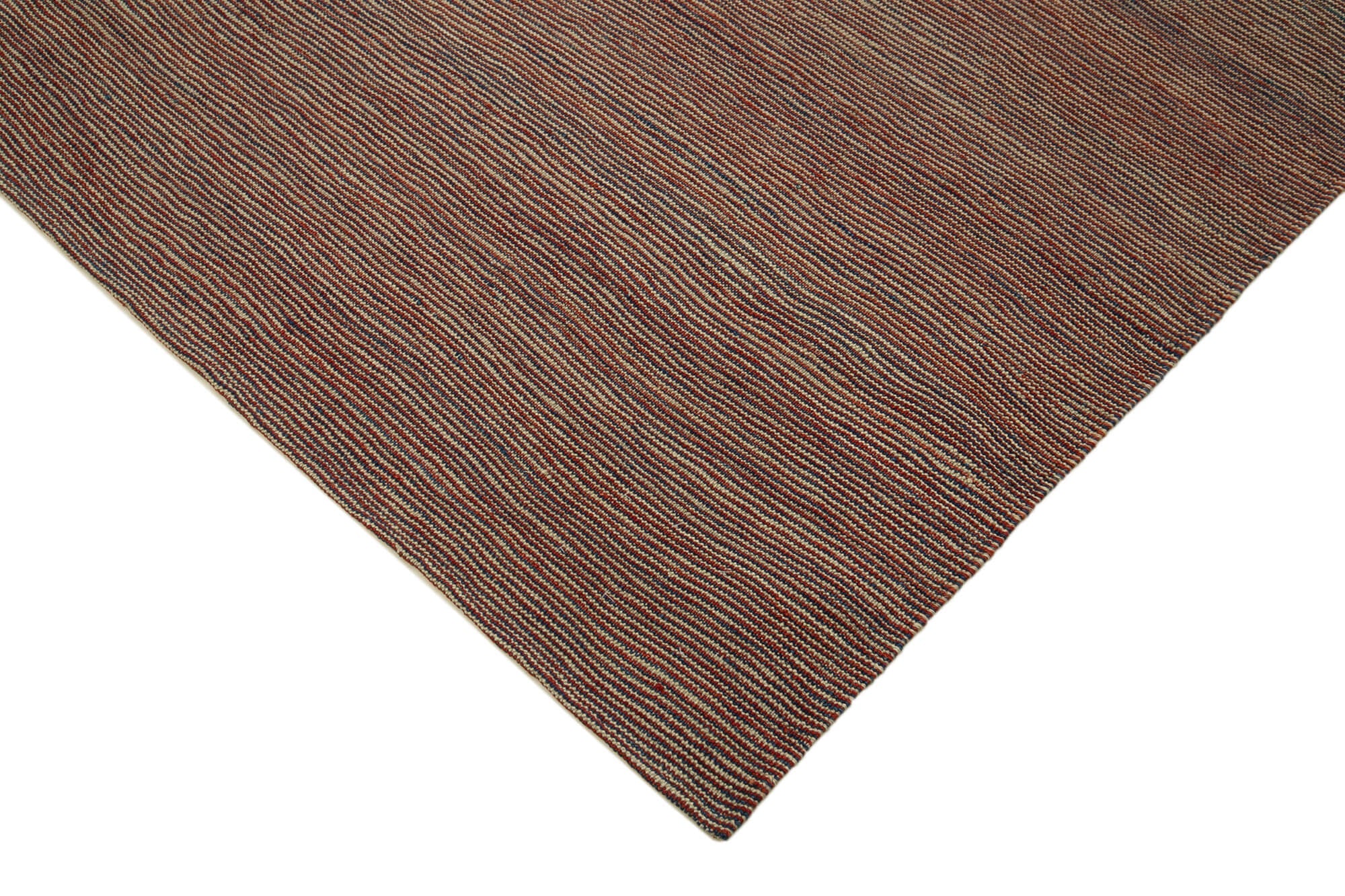 Handmade Wool Area Rug – Red Modern Wool Rug 7'3'' x 9'6'' | Hand Woven Carpet