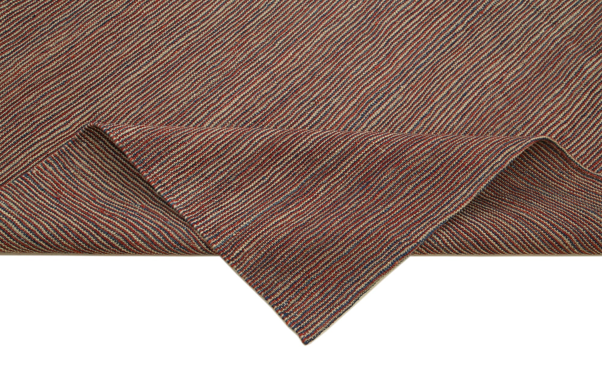 Handmade Wool Area Rug – Red Modern Wool Rug 7'3'' x 9'6'' | Hand Woven Carpet