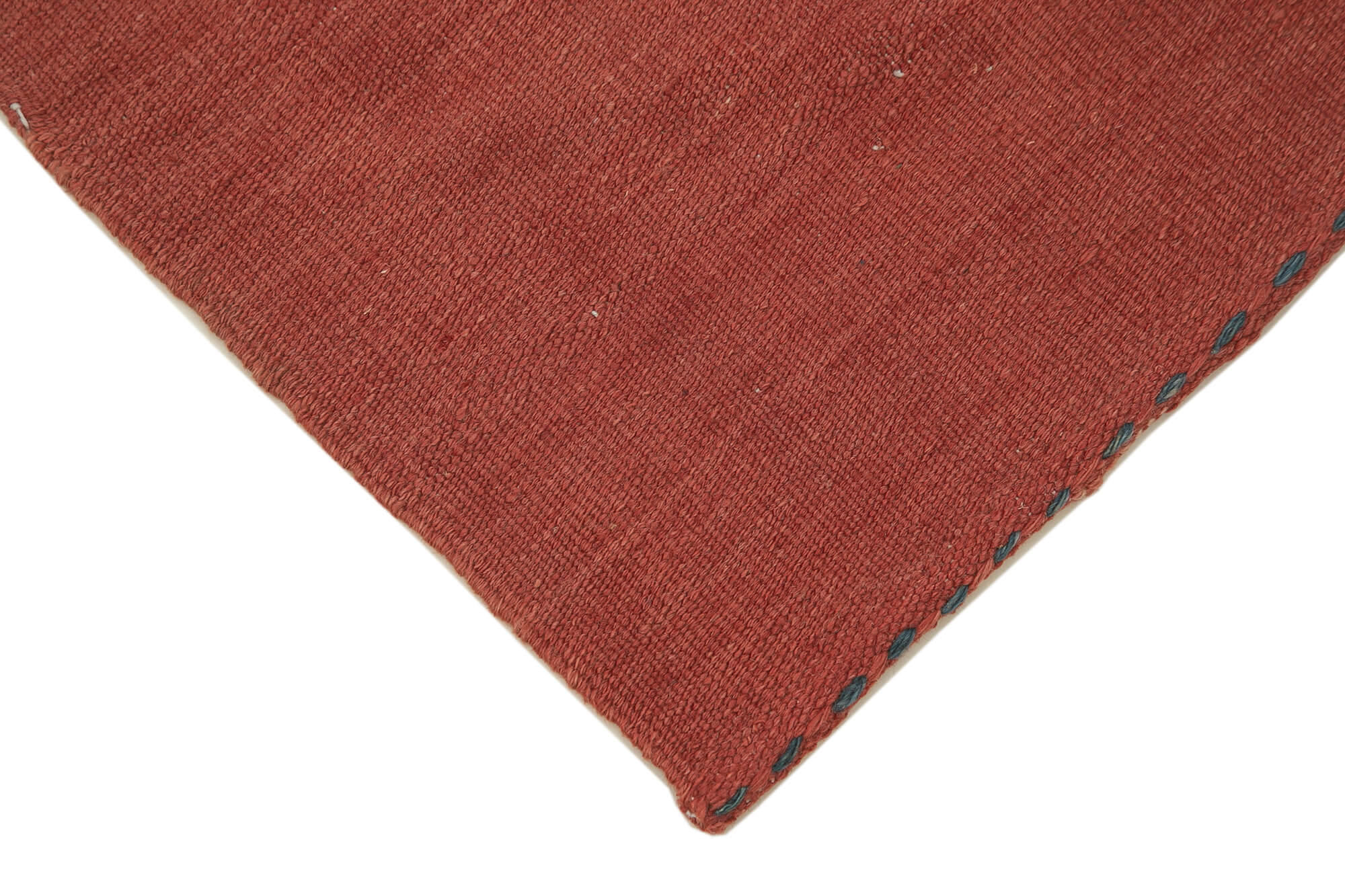 Handmade Wool Area Rug – Red Modern Wool Rug with Durable Cotton Backing 8x11 Foot