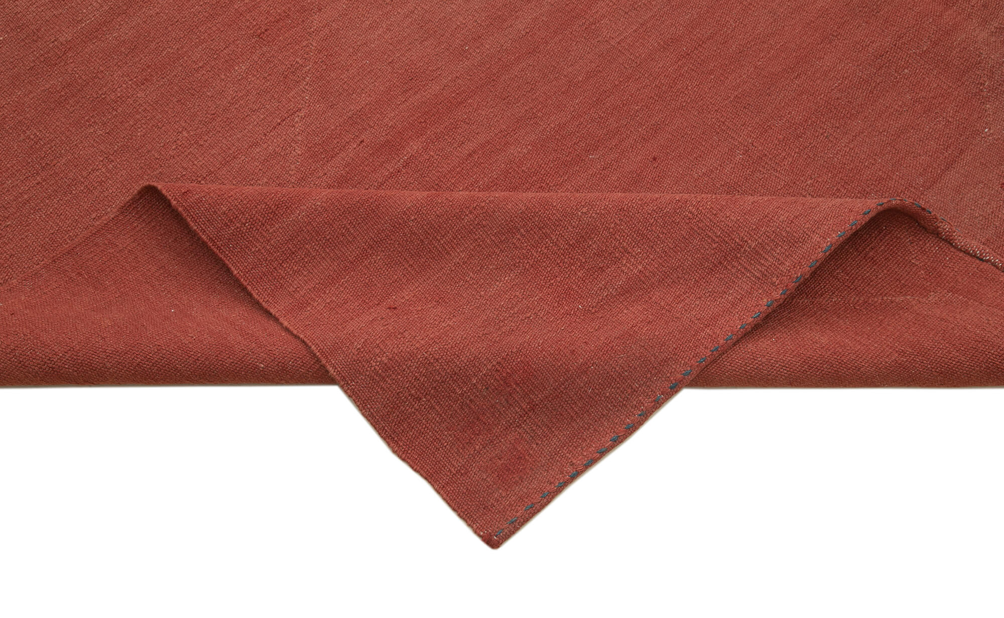 Handmade Wool Area Rug – Red Modern Wool Rug with Durable Cotton Backing 8x11 Foot
