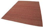 Handmade Wool Area Rug – Red Wool Carpet 7x9 Area Rug by Agacan Rugs