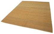 Handmade Wool Area Rug - Yellow Modern Wool Rug | Hand Woven Carpet 6'9''x8'6''