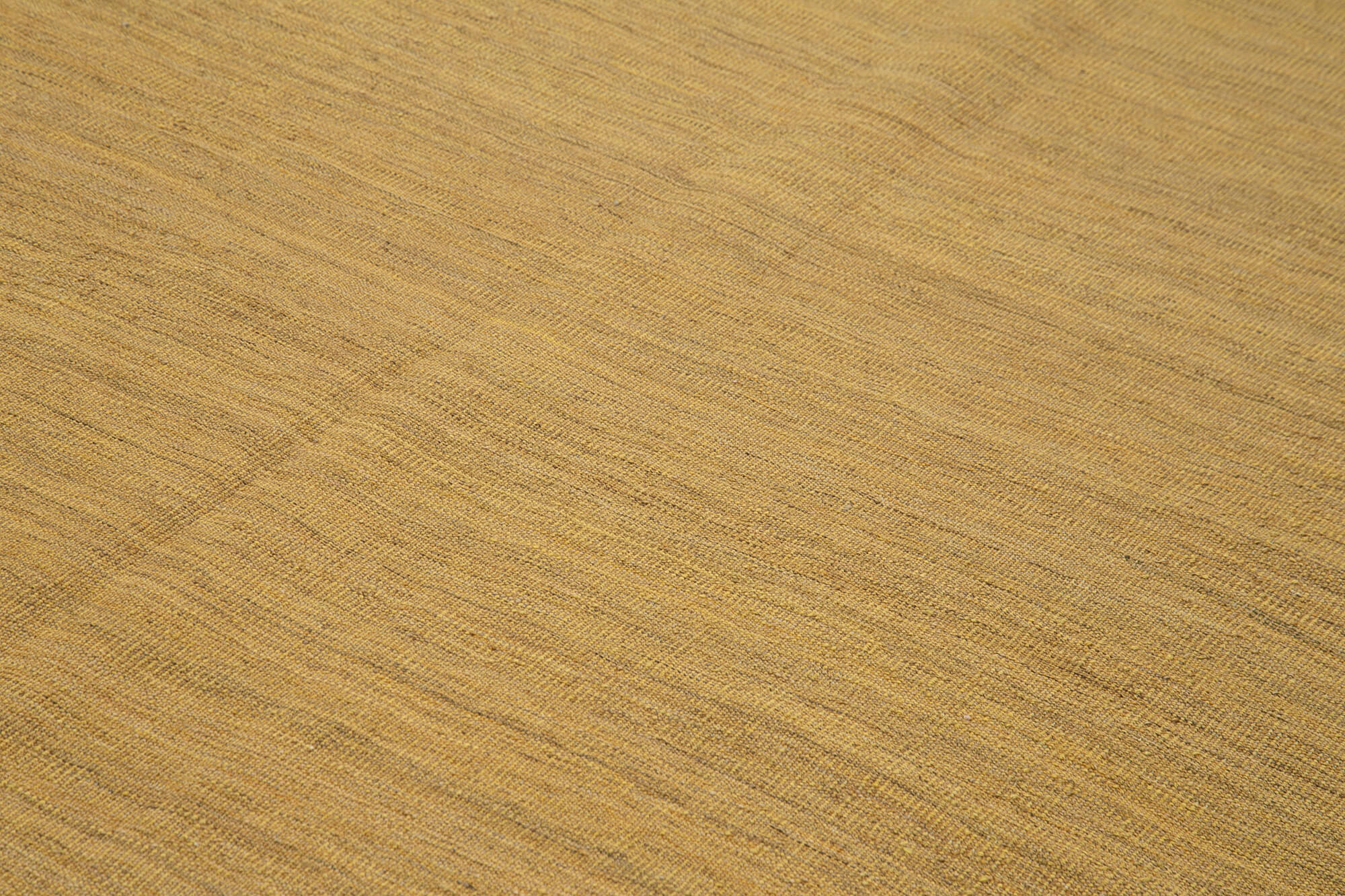 Handmade Wool Area Rug – Yellow Modern Wool Rug With Cotton Backing 8'7''x12'4''