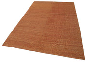 Handmade Wool Area Rug | Modern Wool Rug Zollanvari Orange Hand Knotted Carpet
