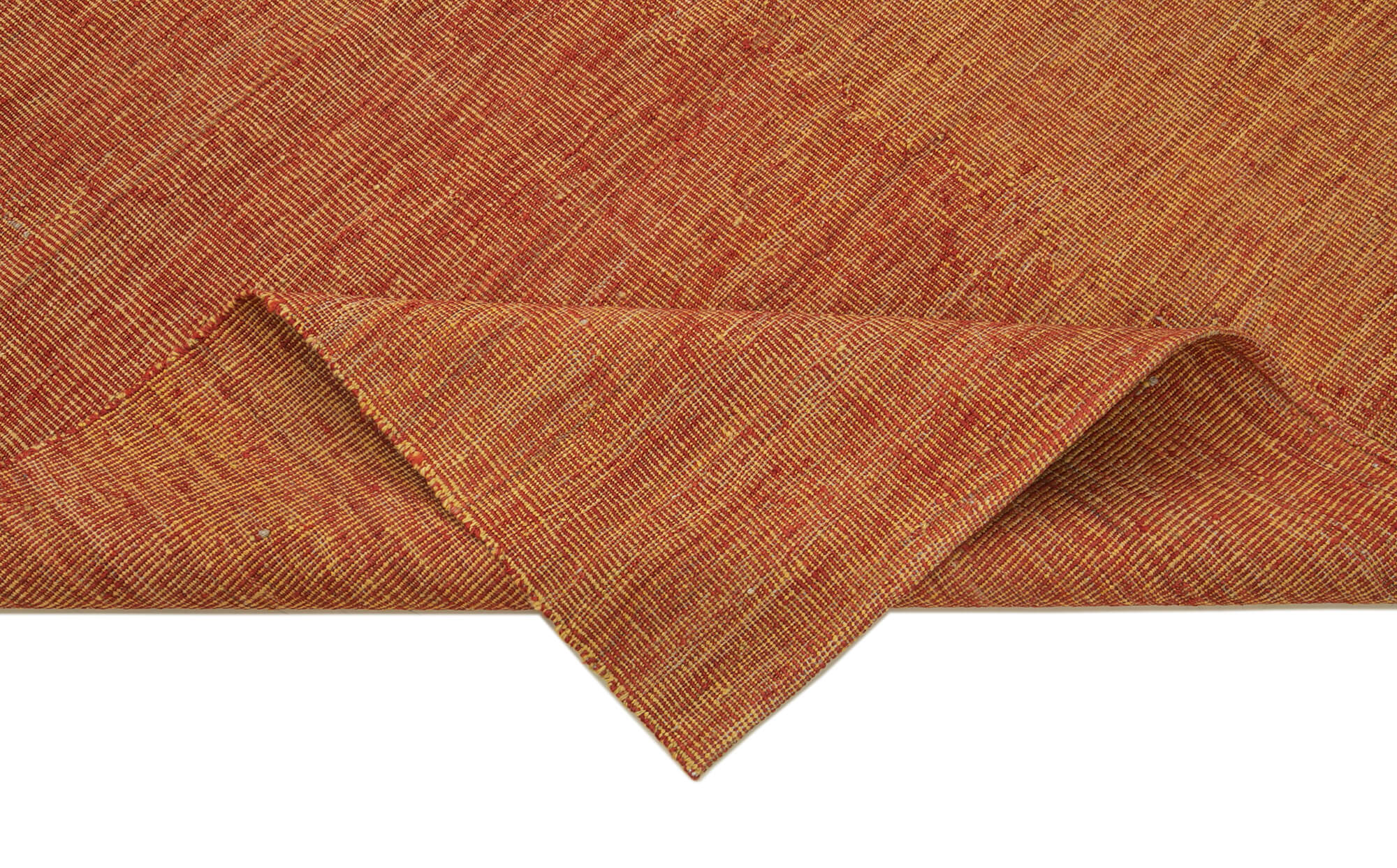 Handmade Wool Area Rug | Modern Wool Rug Zollanvari Orange Hand Knotted Carpet
