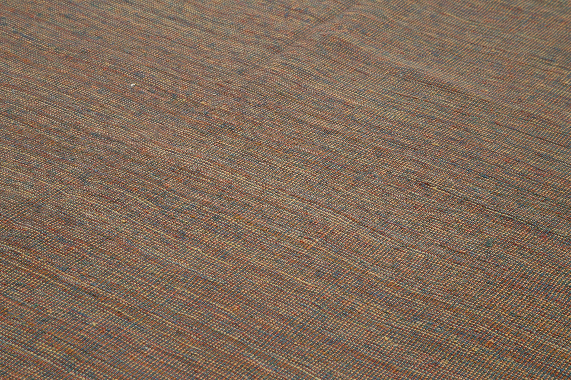 Handmade Wool Area Rug - Brown Modern Wool Rug 7'11'' x 9'7'' with Cotton Backing