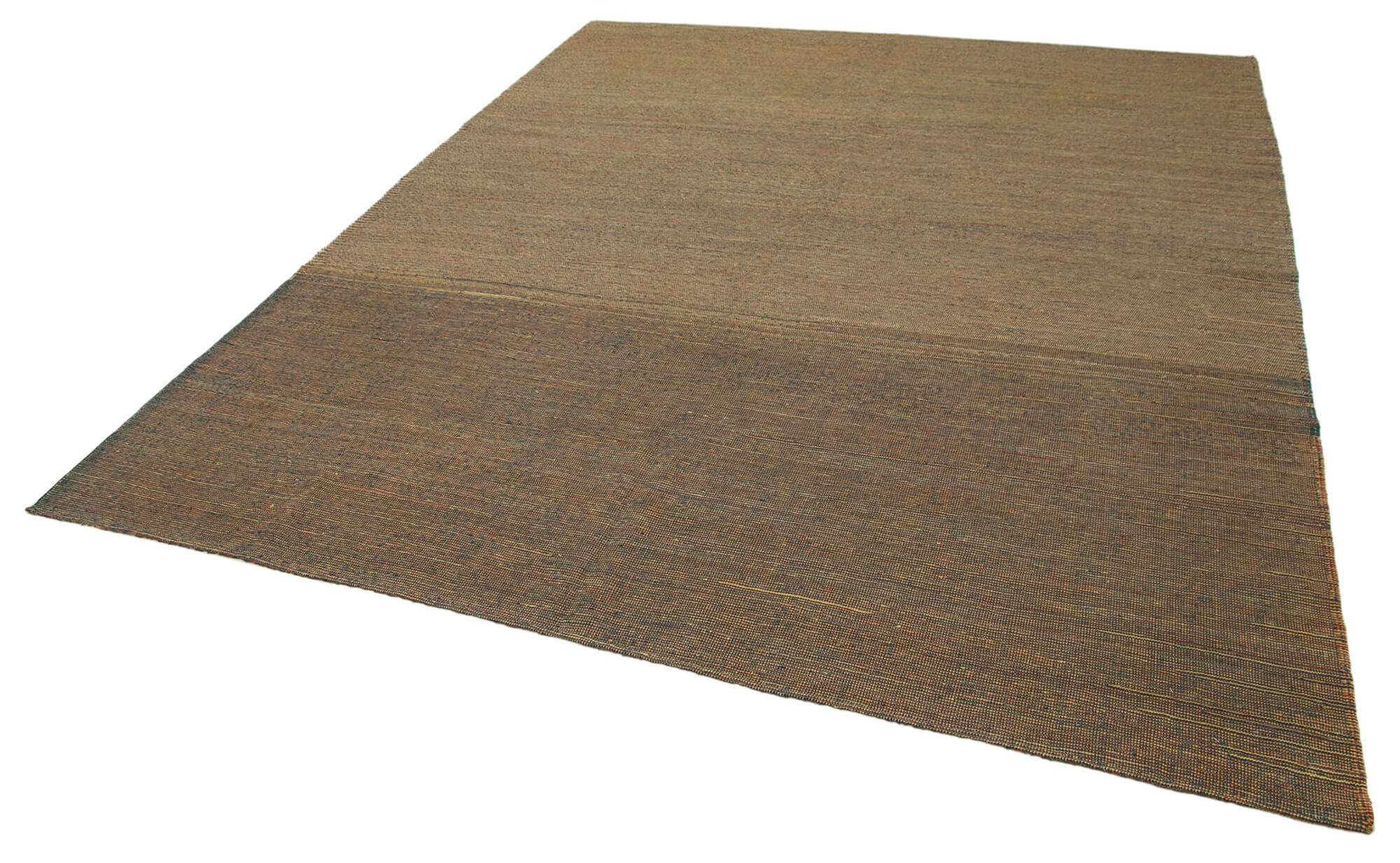 Handmade Wool Area Rug – Modern Brown Wool Rug 7'11'' x 9'7'' | Durable Hand Woven Carpet