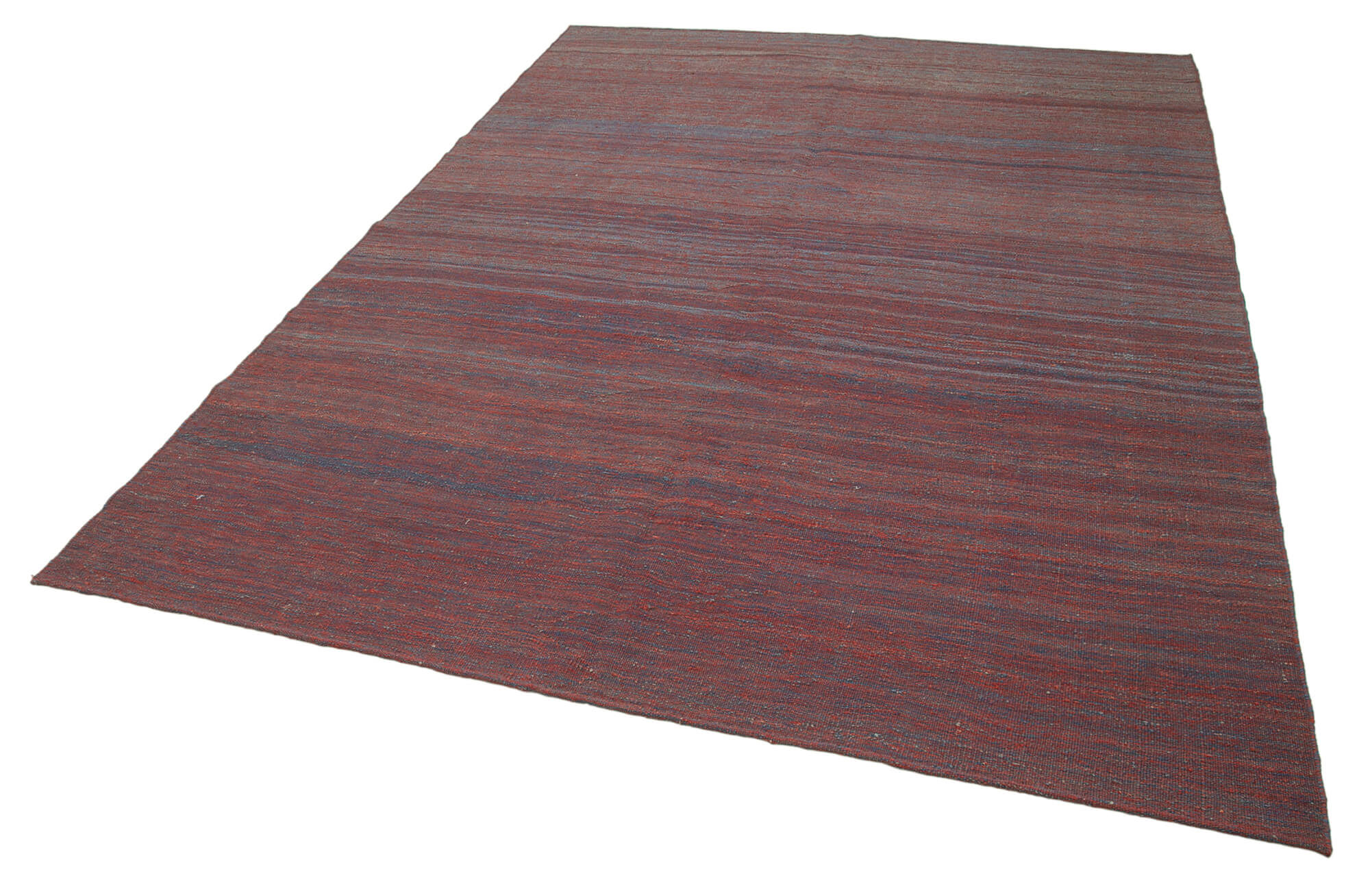 Modern Wool Area Rug – Handmade Red Wool Carpet 7x10 by Agacan Rugs