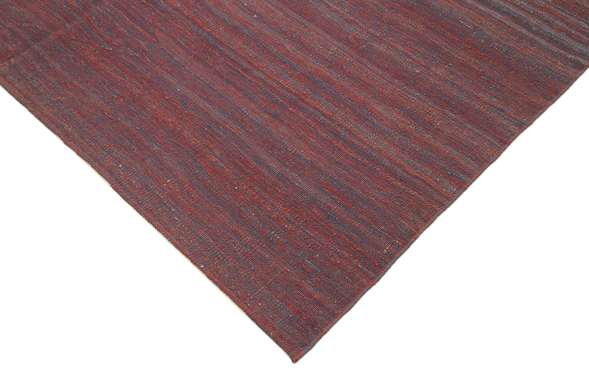 Modern Wool Area Rug – Handmade Red Wool Carpet 7x10 by Agacan Rugs