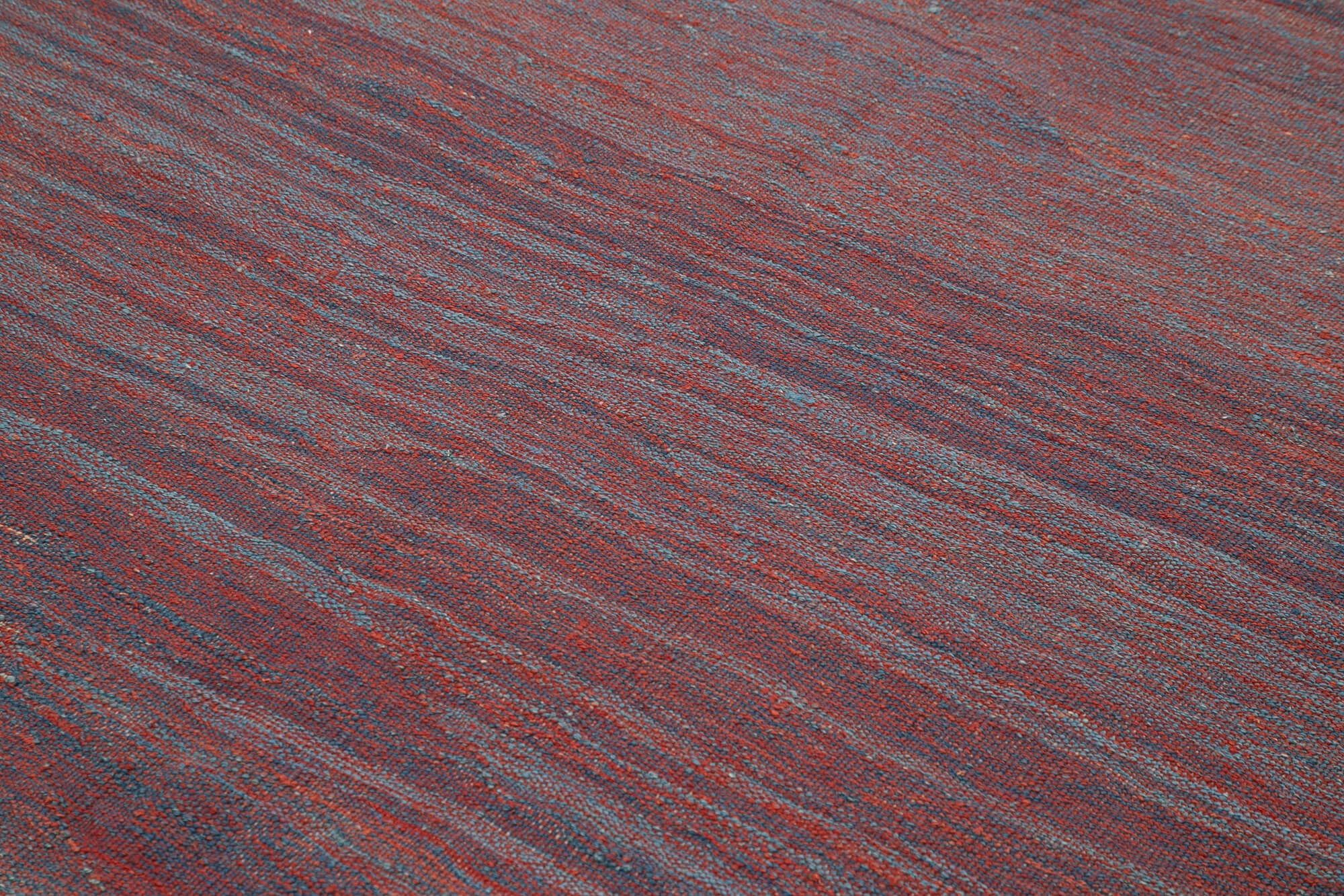 Modern Wool Area Rug – Handmade Red Wool Carpet 7x10 by Agacan Rugs