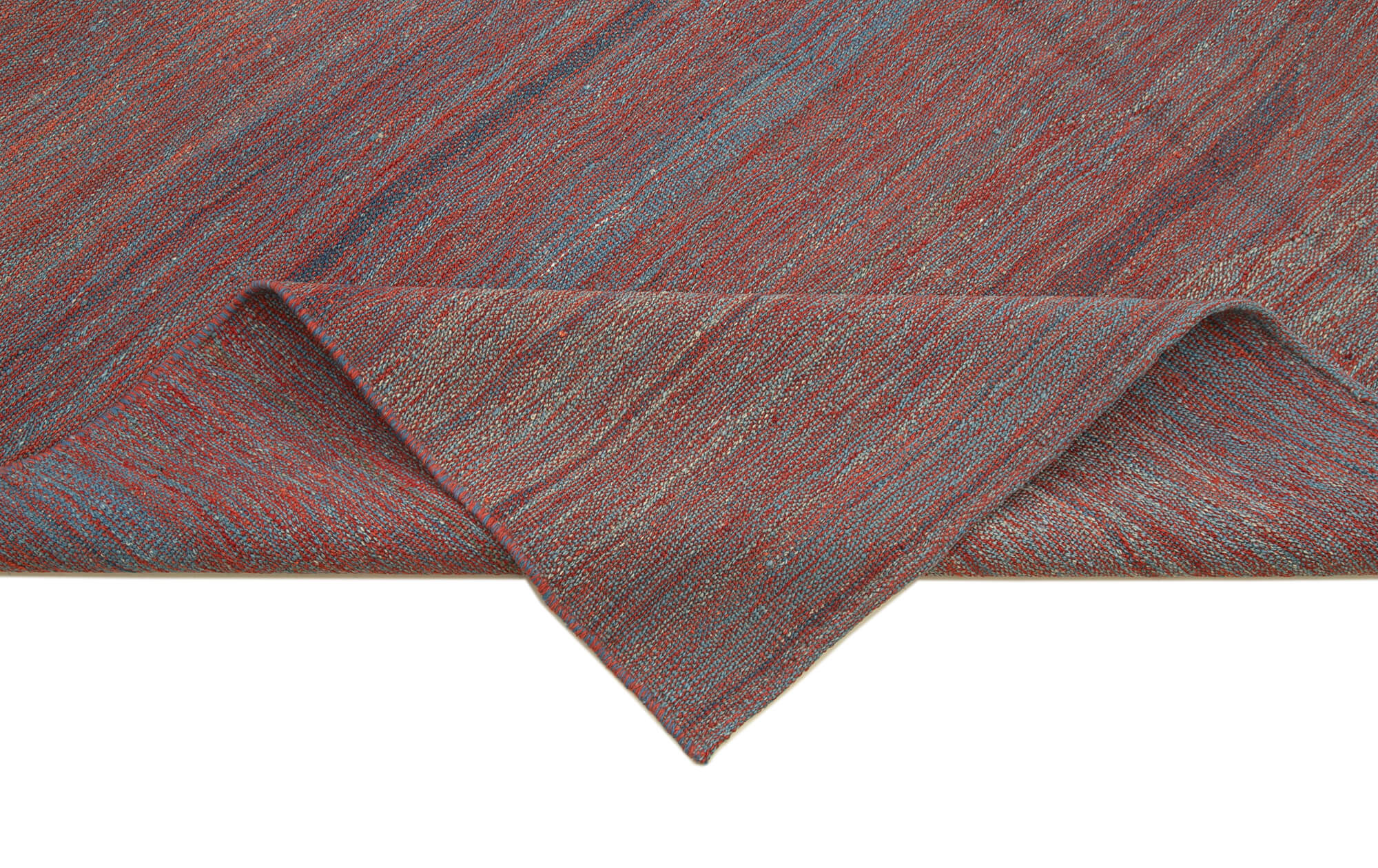 Modern Wool Area Rug – Handmade Red Wool Carpet 7x10 by Agacan Rugs