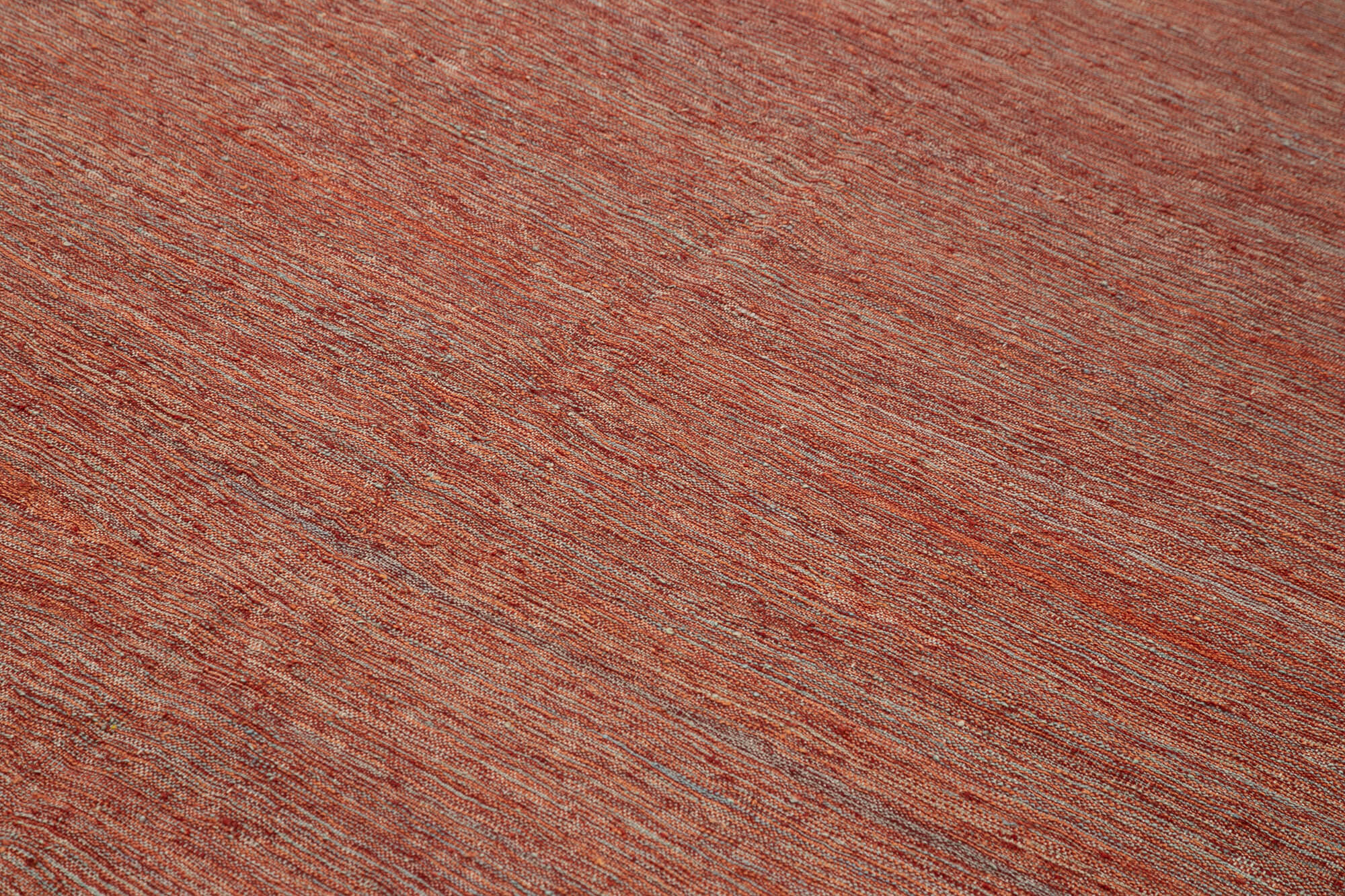 Handmade Wool Area Rug | Vintage Wool Rug 7'3" x 10'0" Red Area Carpet