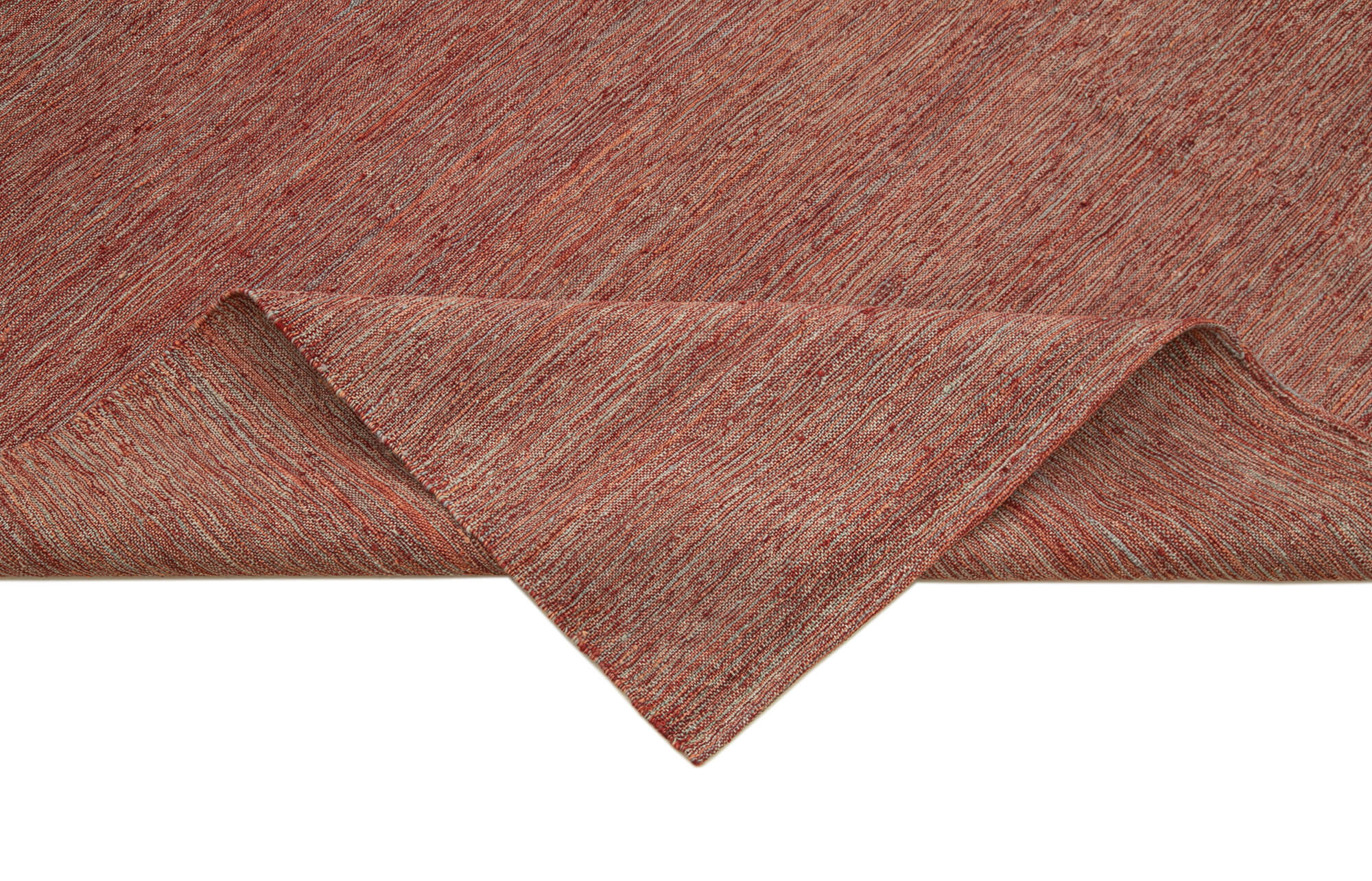 Handmade Wool Area Rug | Vintage Wool Rug 7'3" x 10'0" Red Area Carpet