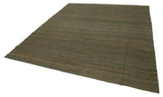 Green Wool Area Rug – Handmade Wool Rug 8'4''x9'5'' | Modern Living Room Carpet