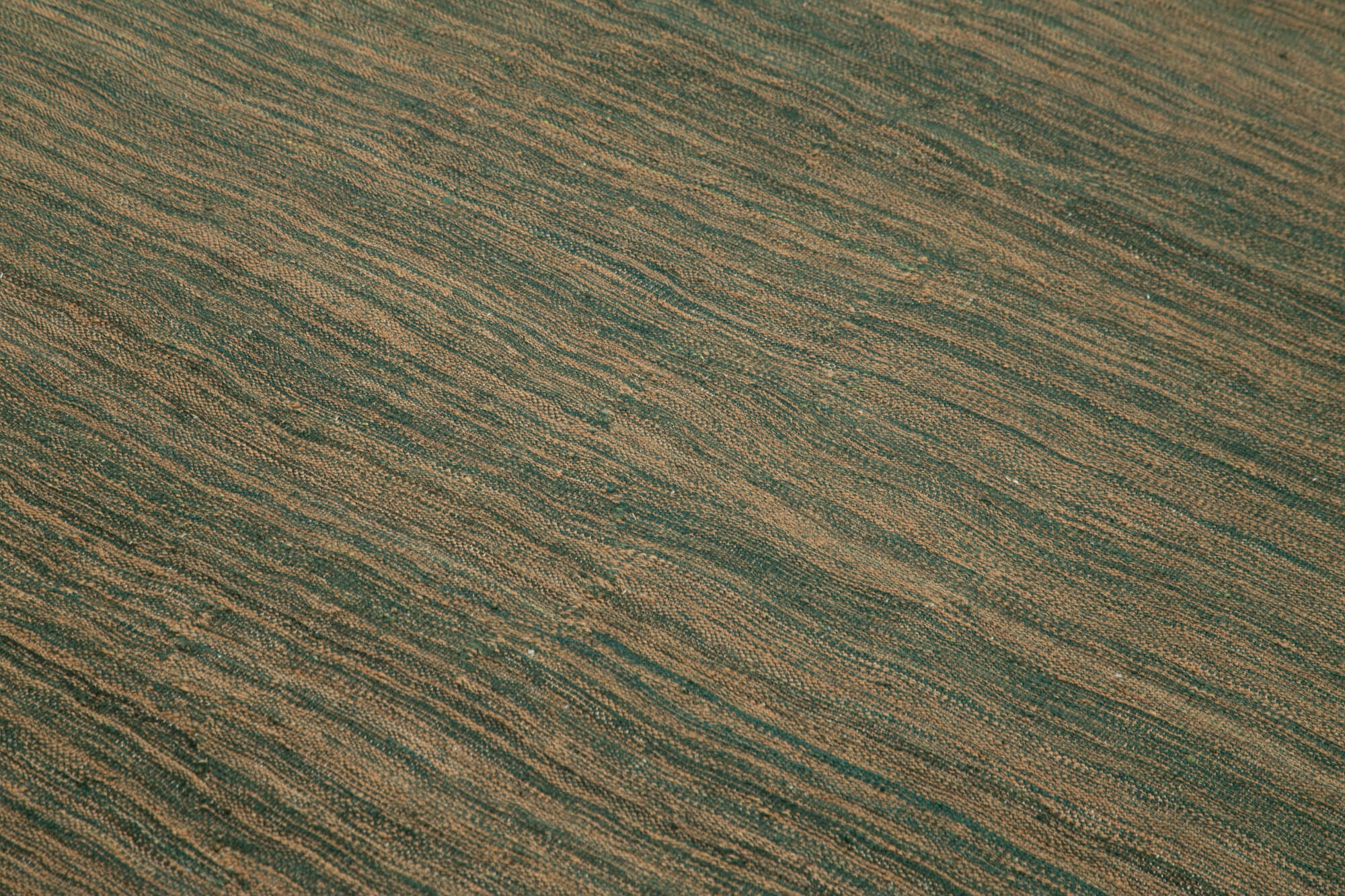 Green Wool Area Rug – Handmade Wool Rug 8'4''x9'5'' | Modern Living Room Carpet