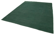 Handmade Wool Area Rug | Green Modern Wool Rug - Durable Turkish Carpet 9'6"x11'7"