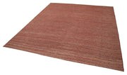 Handmade Wool Area Rug - Zollanvari Red Modern Wool Rug 8x10 with Cotton Backing