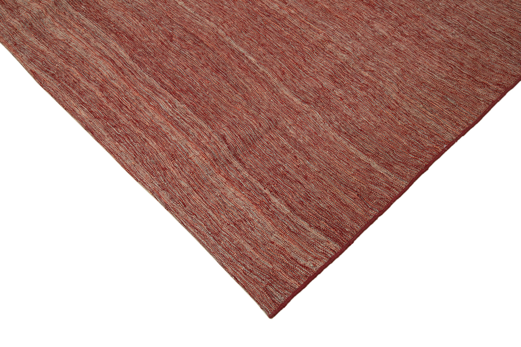 Handmade Wool Area Rug - Zollanvari Red Modern Wool Rug 8x10 with Cotton Backing