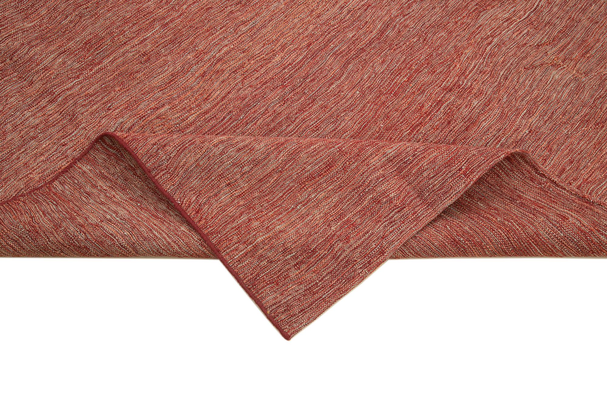 Handmade Wool Area Rug - Zollanvari Red Modern Wool Rug 8x10 with Cotton Backing