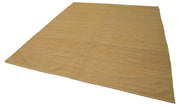 Handmade Wool Area Rug – Yellow Modern Wool Rug, Durable Handwoven Carpet 8'3" x 9'11"