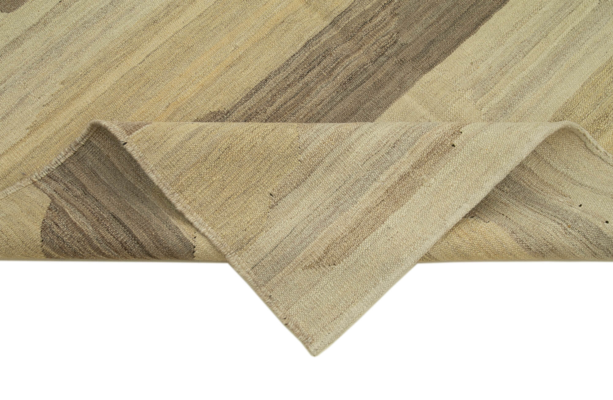 Handmade Wool Area Rug | Modern Style Carpet - Beige Vintage Turkish Carpet 4'11'' x 6'6''