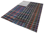 Handmade Patchwork Rug – Kirk Yama Grey Cotton Wool Area Rug 6'7''x9'10''