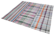 Handmade Patchwork Rug - Kirk Yama Grey Cotton Wool Area Rug 6'2'' x 6'6''