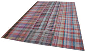 Handmade Patchwork Rug – Kirk Yama Grey Cotton Wool Area Rug 6'6''x9'9''
