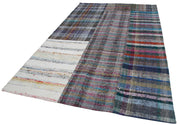 Handmade Patchwork Rug – Kirk Yama Grey Cotton Wool Carpet 6'6''x9'11''