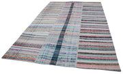 Handmade Patchwork Rug - Kirk Yama Grey Cotton Wool Area Rug 6'8''x9'10''
