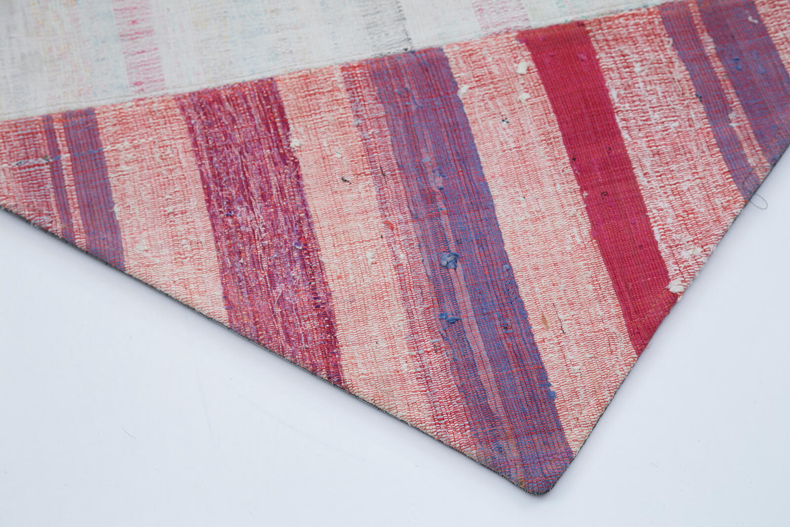 Handmade Wool Area Rug - Kirk Yama Grey Patchwork 6x10 Feet Rug Cotton Wool