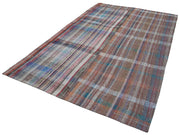 Handmade Patchwork Area Rug – Grey Cotton Wool Rug 6x10 Feet Classic Style