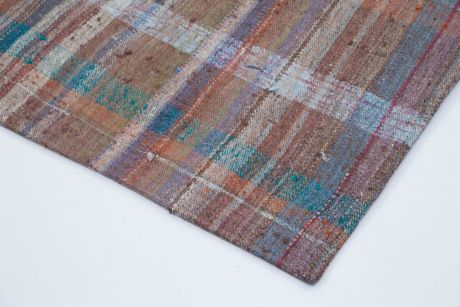 Handmade Patchwork Area Rug – Grey Cotton Wool Rug 6x10 Feet Classic Style
