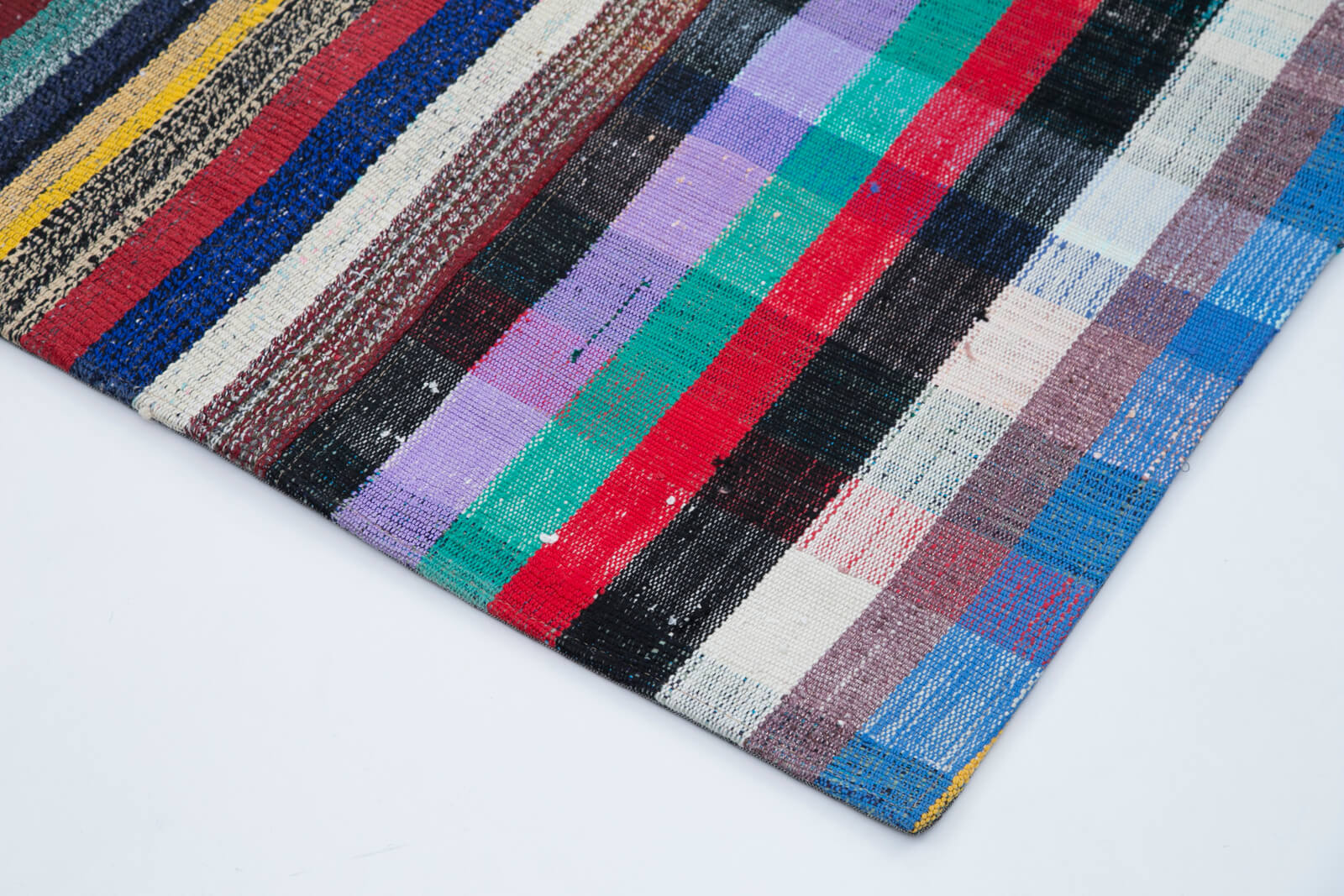Handmade Patchwork Rug – Kirk Yama Grey Cotton Wool Area Rug 8'0''x10'1''